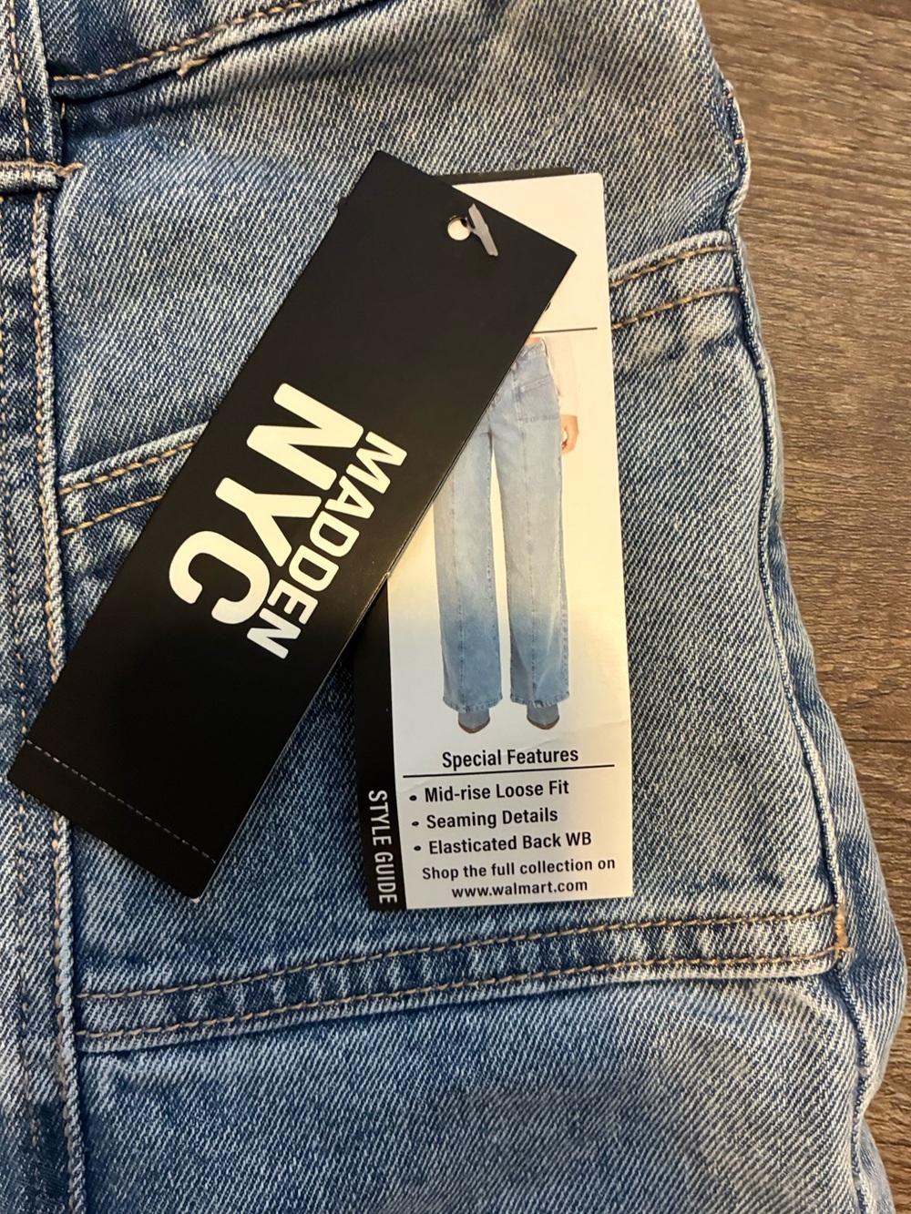 NWT Madden NYC Mid rise Loose fit jeans - Picture 5 of 5
